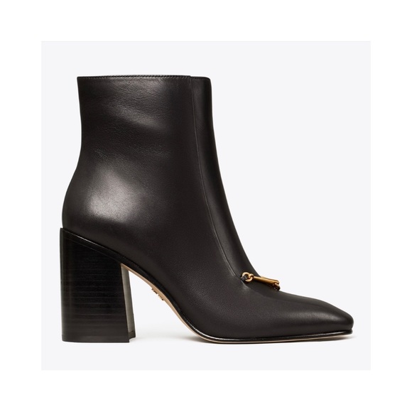 Tory Burch Black Equestrian Link Boot 9.5 - Picture 4 of 5